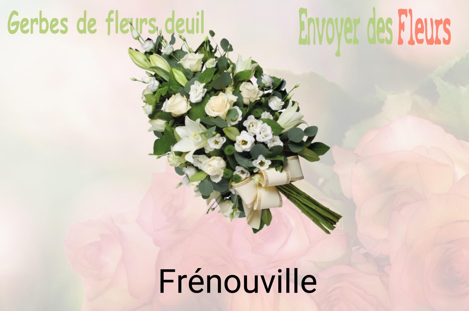 Gerbe de fleurs de deuil livrée à Frénouville